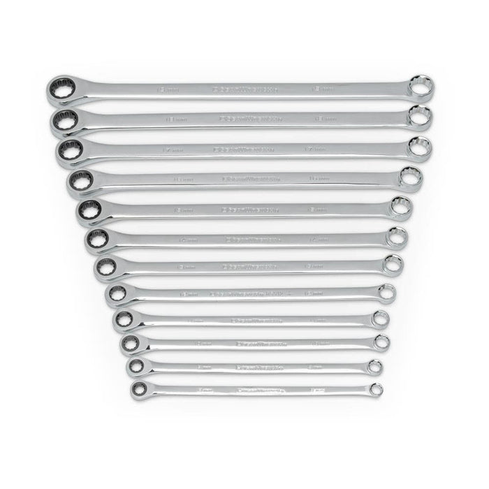 12 Pc. XL GearBox Double Box Ratcheting Wrench Set Metric