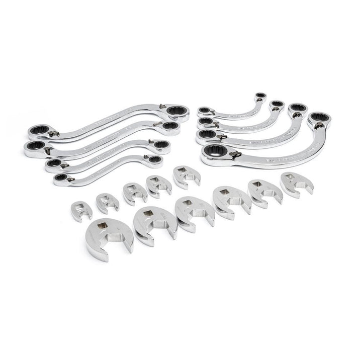 GEARWRENCH 19 Piece Specialty Ratcheting SAE Wrench Set in Foam Storage Tray - GWMSSRWSAE