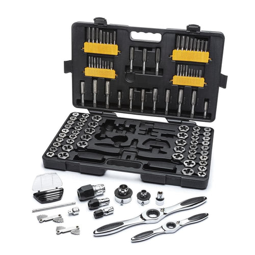 GEARWRENCH 114 Piece Ratcheting Tap and Die Set | SAE & Metric | 82812