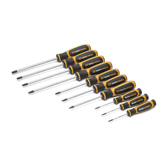GEARWRENCH 10 Piece Torx Dual Material Screwdriver Set in Foam Storage Tray - GWMSSCRTX