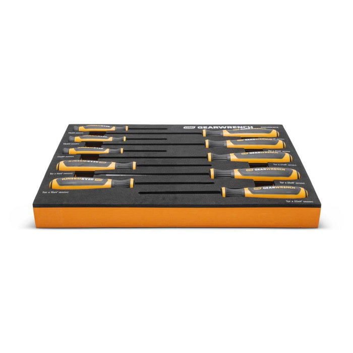 GEARWRENCH 10 Piece Torx Dual Material Screwdriver Set in Foam Storage Tray - GWMSSCRTX