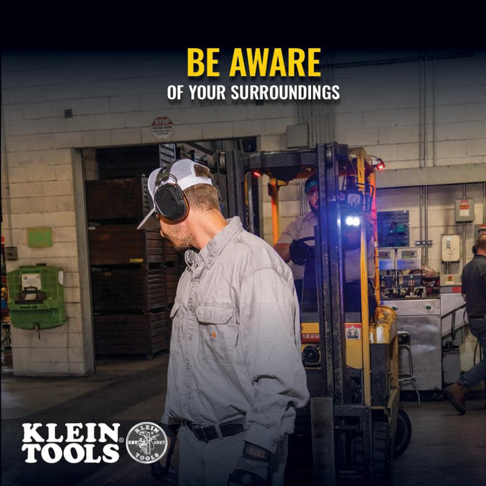 Klein Tools AESEM1S Smart Sense Electronic Hearing Protection Safety Earmuff with Bluetooth & Situational Awareness, NRR 23dB, 25hr Runtime