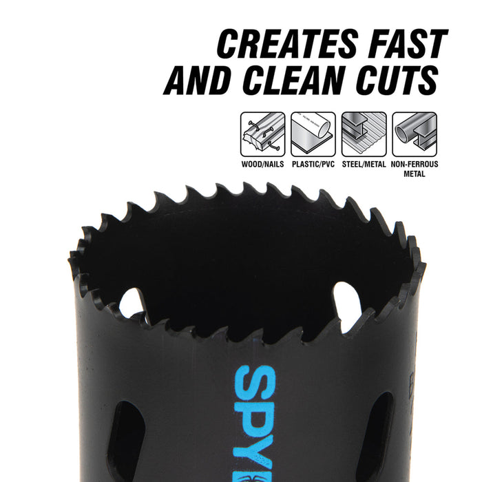 [USED-LIKE NEW] Spyder 600887 13 Piece Bi Metal Steel Hole Cutter Saw Kit with Blades and Arbors