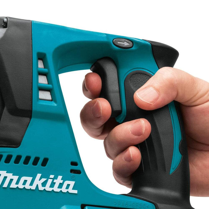 Makita XRH01T 18V LXT Brushless 1" SDS-PLUS Rotary Hammer Kit, var. spd., rev., case (5.0Ah) & FREE Makita T-90037