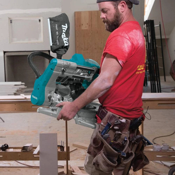 Makita (XSL06PT) 18V x2 LXT Lithium-Ion (36V) Brushless Cordless 10" Dual-Bevel Sliding Compound Miter Saw with Laser Kit (5.0Ah)