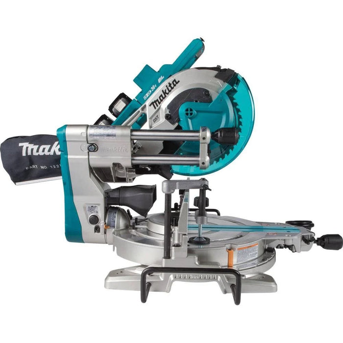 Makita (XSL06PT) 18V x2 LXT Lithium-Ion (36V) Brushless Cordless 10" Dual-Bevel Sliding Compound Miter Saw with Laser Kit (5.0Ah)