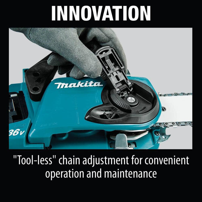 Makita 36V (18V X2) LXT Brushless 14" Chain Saw Kit with 4 Batteries