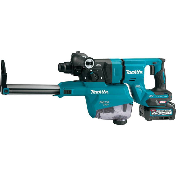 Makita (GRH07M1W) 40V Max XGT️ 1-1/8in AVT Rotary Hammer Kit with Dust Extractor