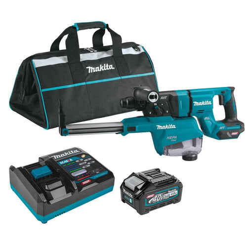 Makita (GRH07M1W) 40V Max XGT️ 1-1/8in AVT Rotary Hammer Kit with Dust Extractor