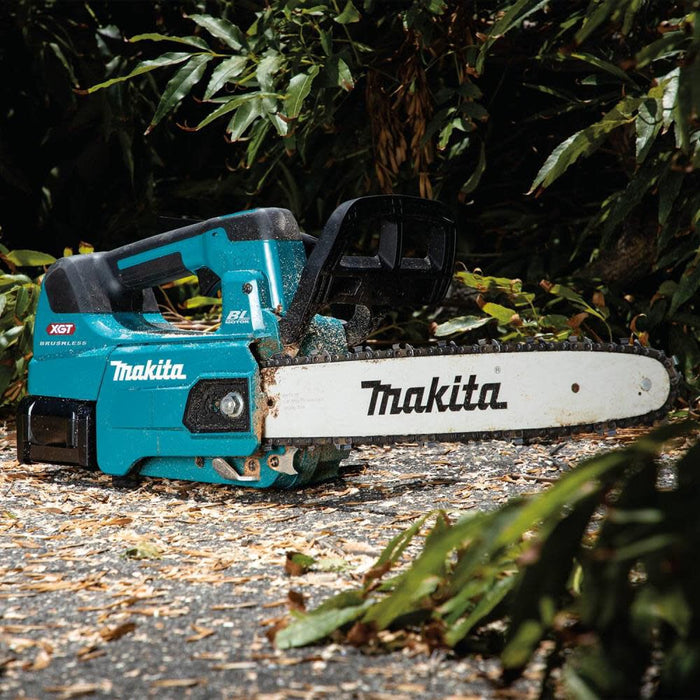 Makita GCU02M1 40V Max XGT Brushless Cordless 14 In. Top Handle Chain Saw Kit & FREE Makita GBU01Z