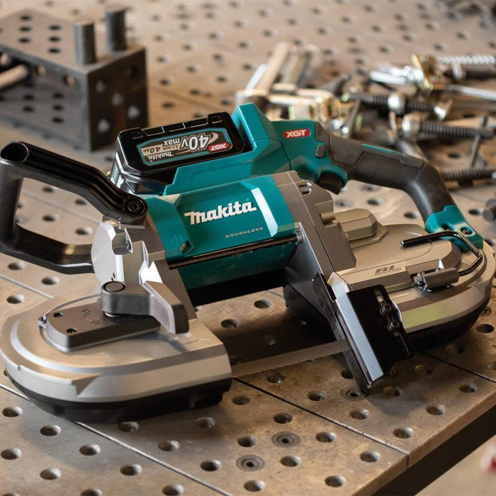 Makita (GBP01M1) 40V Max XGT Brushless Cordless Deep Cut Portable Band Saw Combo Kit (4.0Ah)