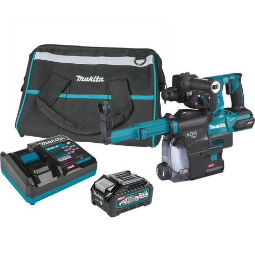 Makita (GRH01M1W) 40V Max XGT️ Rotary Hammer Kit 1-1/8In AVT with Dust Extractor