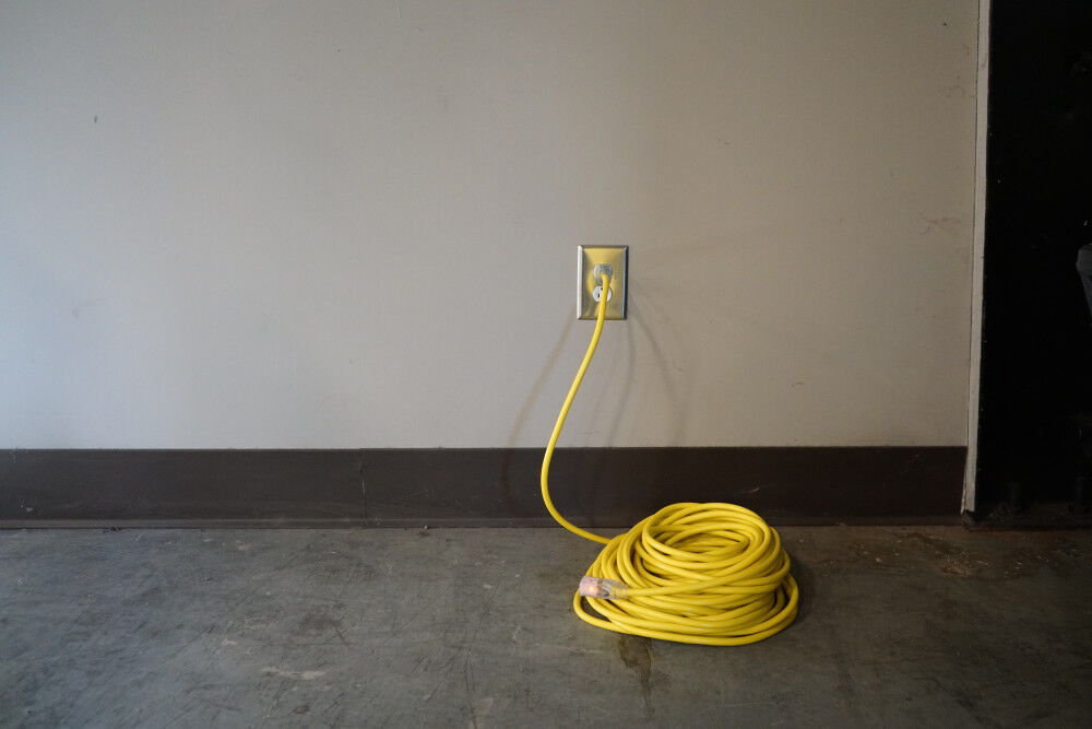Southwire 12/3 Outdoor Extension Cord, 100 ft, 12 Gauge 3 Prong Grounded Outlet, Yellow