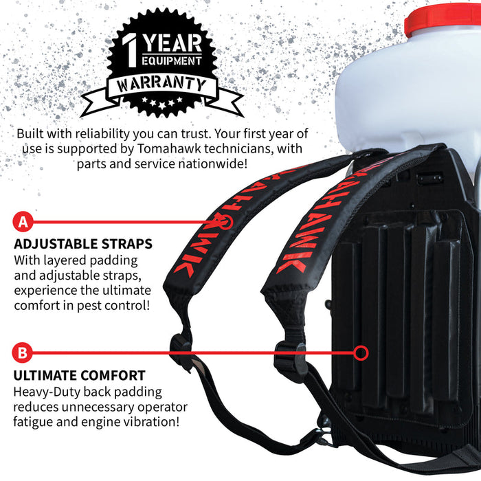 Tomahawk (TMD14-2) 3.7 Gal Backpack Mosquito Fogger Leaf Blower for Pest Control