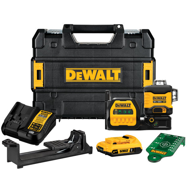 DeWALT (DCLE34030G) 20V 3x360 Green Laser with Battery and Charger
