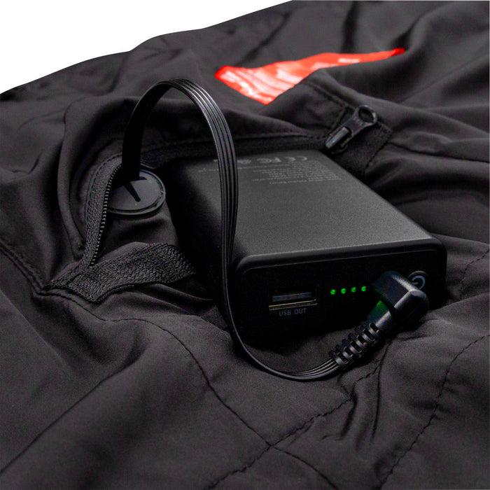 [USED] Radians RHG-V201B-M Women's Heated Puffer Vest Kit with Battery, Black, Medium