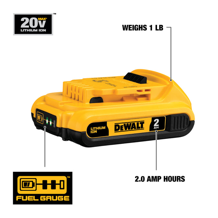 DeWALT 20V (DCB203) MAX Lithium-Ion Compact Battery Pack