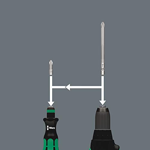 Wera Tools 62 Bitholding Screwdriver Set with Bits in Pouch, 33 Pieces