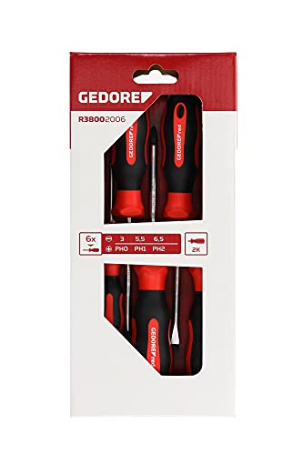 GEDORE RED 2C Screwdriver Set PH+SL 6pcs