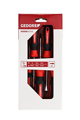 GEDORE RED 2C Screwdriver Set PH+SL 6pcs