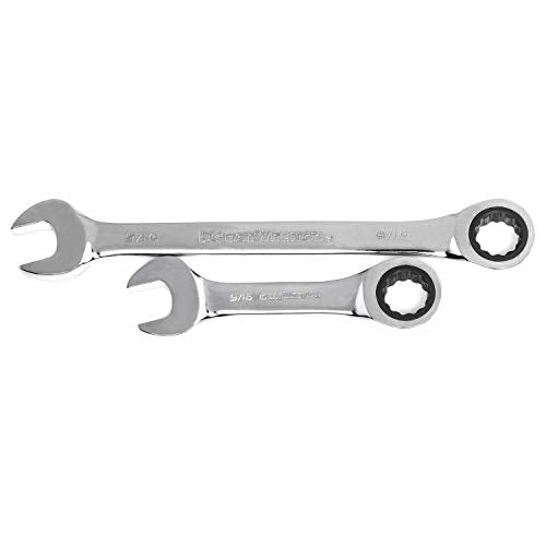 GEARWRENCH 85034 34 Pc. Standard & Stubby Ratcheting Wrench Set, SAE & Metric