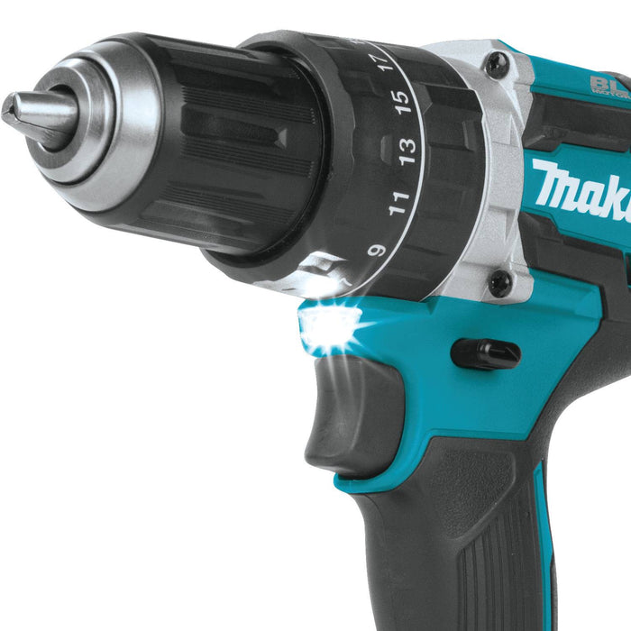 Makita 18V LXT Lithium-Ion Compact Brushless Cordless 1/2" Hammer Driver-Drill (Bare Tool)