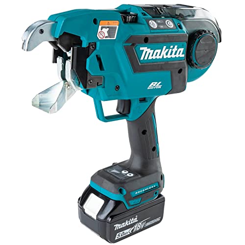 Makita (XRT02TK) 18V LXT Lithium-Ion Brushless Cordless Deep Capacity Rebar Tying Tool Kit (5.0Ah)