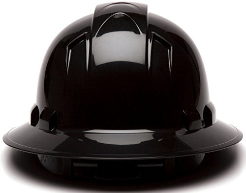 Pyramex Ridgeline Full Brim Hard Hat, 4-Point Ratchet Suspension