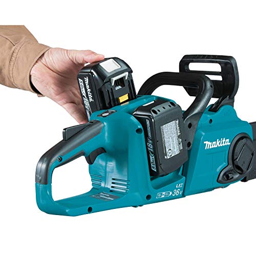 Makita 18V LXT Brushless 16" Chain Saw Kit with 4 Batteries (5.0Ah)