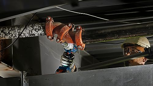 BOSCH 18V Brushless Connected-Ready 1/2 In. Mid-Torque Impact Wrench Kit with Friction Ring and Thru-Hole and (2) CORE18V 4 Ah Batteries