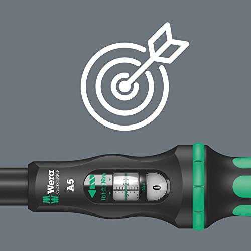 Wera Tools Click-Torque A 5 torque wrench with reversible ratchet, 2.5-25 Nm