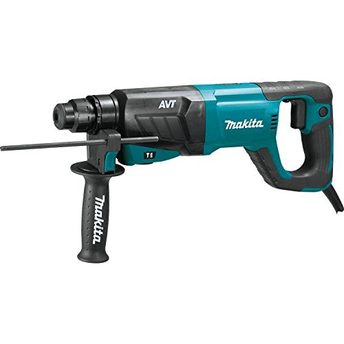 Makita (HR2641X1) SDS-PLUS 3-Mode Variable Speed AVT Rotary Hammer with Case and 4-1/2" Angle Grinder, 1"