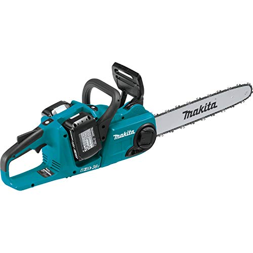 Makita 18V LXT Brushless 16" Chain Saw Kit with 4 Batteries (5.0Ah)