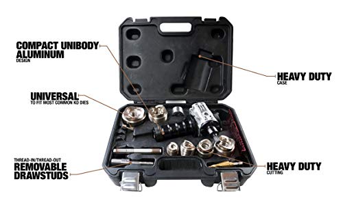 Southwire MP-XD Max Punch, Knockout Tool Used with Cordless Drill, Virtually Universal, Heavy Duty Cutting, Quick Accurate Knockouts