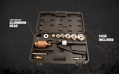 Southwire MP-XD Max Punch, Knockout Tool Used with Cordless Drill, Virtually Universal, Heavy Duty Cutting, Quick Accurate Knockouts