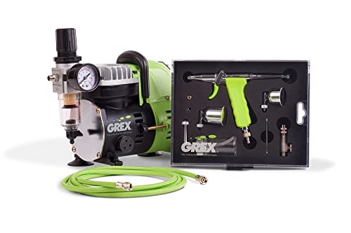 Grex Combo Kit with Genesis.XT and AC1810-A Air Compressor Airbrush