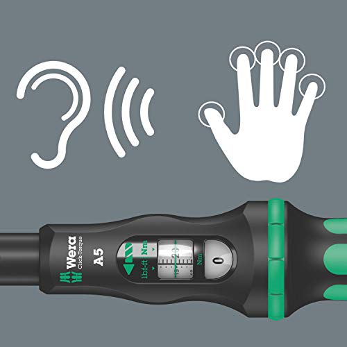 Wera Tools Click-Torque A 5 torque wrench with reversible ratchet, 2.5-25 Nm