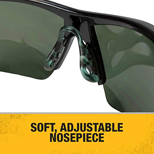 DEWALT DPG99 HDP Polarized Safety Glasses ANSI Z87.1+ Rated Protective Eyewear with Rubber Temples, Adjustable Nosepiece, Neck Cord & Carry Bag