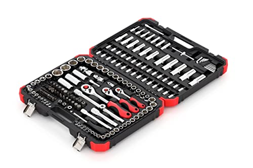 Gedore R45603172 172 Socket Set, 172 Pieces in Case, 1/2-inch 3/8" and 1/4" Sockets and Bits