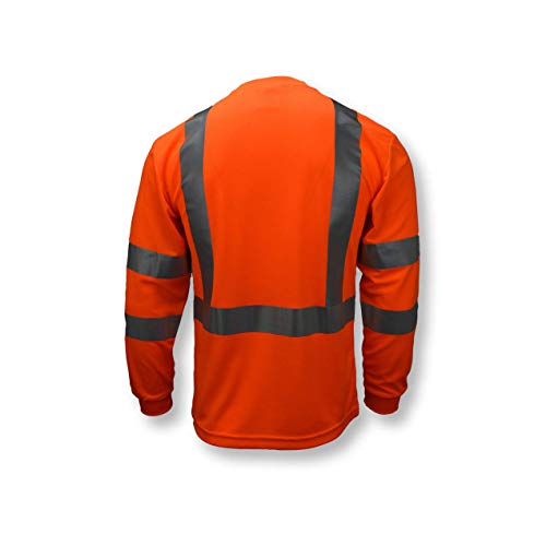 Radians Class 3 Max-Dri Moisture Wicking Mesh Long Sleeve Safety T-Shirt