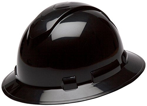 Pyramex Ridgeline Full Brim Hard Hat, 4-Point Ratchet Suspension