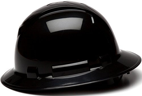 Pyramex Ridgeline Full Brim Hard Hat, 4-Point Ratchet Suspension