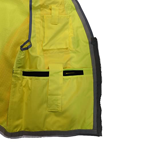 Radians SV55 Class 2 Heavy Woven Two Tone Woven/Mesh Engineer Vest Hi-Vis