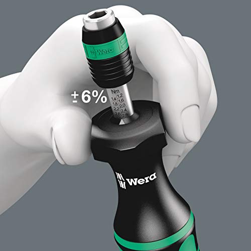 Wera Tools 7400 Series Hexagon Torque Screwdriver, Adjustable Torque Range