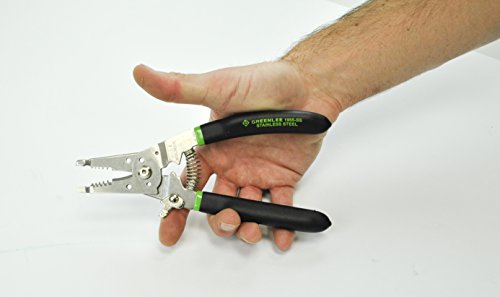 Greenlee Hand Tools Stainless Steel Wire Stripper Pro (1956-SS), 6-14AWG