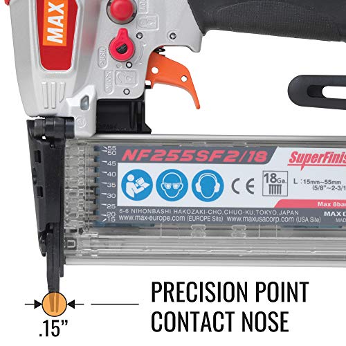 MAX USA (NF255SF2/18) 18-Gauge Brad Nailer to 2-1/8 In.