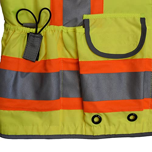 Radians SV55 Class 2 Heavy Woven Two Tone Woven/Mesh Engineer Vest Hi-Vis