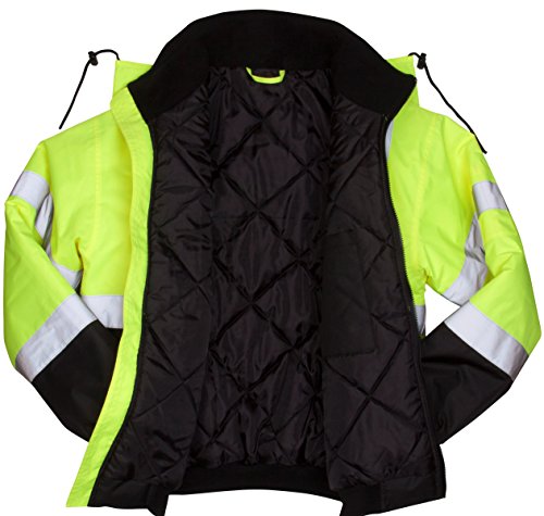 Pyramex Bomber Jacket with Quilted Lining (Hi-Vis Green)