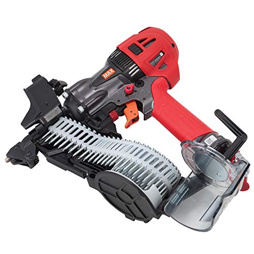 MAX USA (HN65J2) PowerLite High Pressure Coil Metal Connector Nailer up to 2-1/2 In.