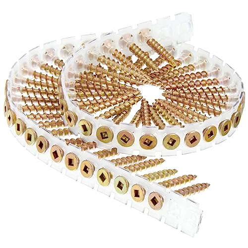 Senco DuraSpin #8 x 1-1/2-inch, Wood to Wood Collated Screw, 1,000 Ct.